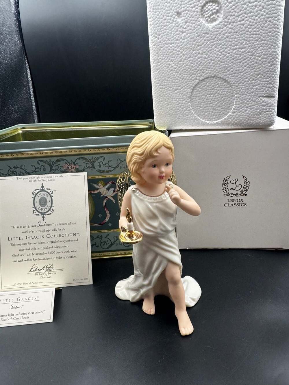 Lenox Classics Little Graces Collection Guidance Angel Figurine